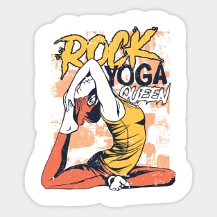 ROCK YOGA QUEEN Sticker